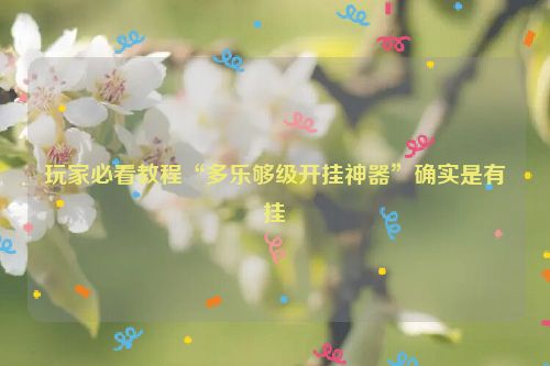 玩家必看教程“多乐够级开挂神器”确实是有挂