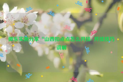 微乐实测分享“山西扣点点怎么开挂- 开挂技巧讲解