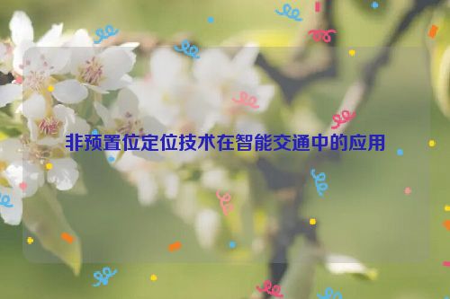 非预置位定位技术在智能交通中的应用