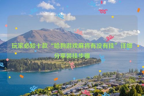 玩家必知十款“哈狗游戏麻将有没有挂”详细分享装挂步骤