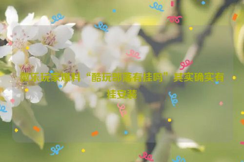 微乐玩家爆料“酷玩部落有挂吗”其实确实有挂安装