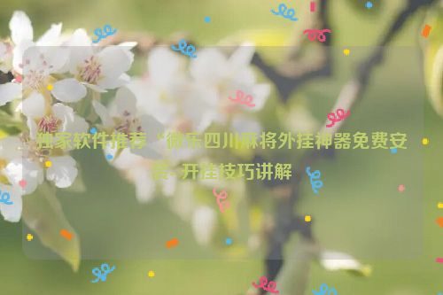 独家软件推荐“微乐四川麻将外挂神器免费安装- 开挂技巧讲解
