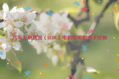 汽车无刷直流(BLDC)电机应用的电子控制