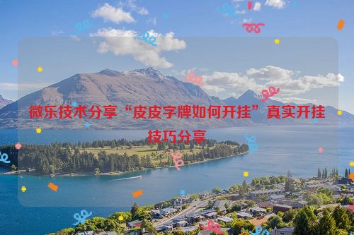 微乐技术分享“皮皮字牌如何开挂”真实开挂技巧分享