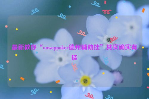 最新教你“uuweppoker德州辅助挂”其实确实有挂
