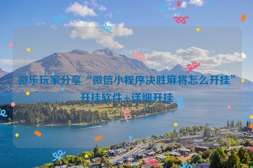 微乐玩家分享“微信小程序决胜麻将怎么开挂”开挂软件+详细开挂