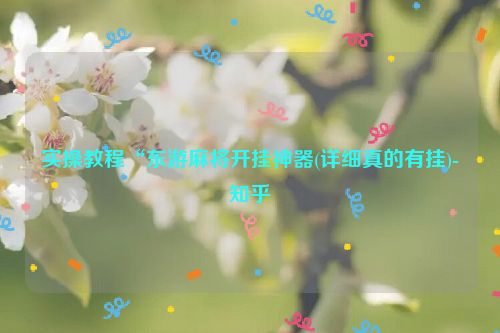 实操教程“东游麻将开挂神器(详细真的有挂)-知乎