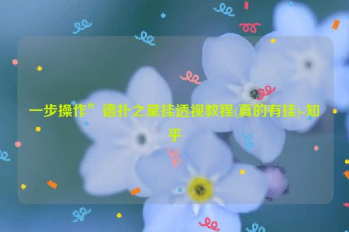 一步操作”德扑之星挂透视教程(真的有挂)-知乎