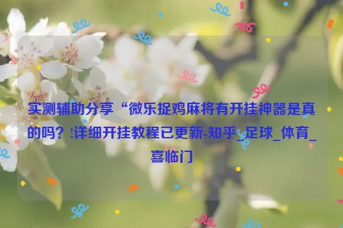 实测辅助分享“微乐捉鸡麻将有开挂神器是真的吗？!详细开挂教程已更新-知乎_足球_体育_喜临门