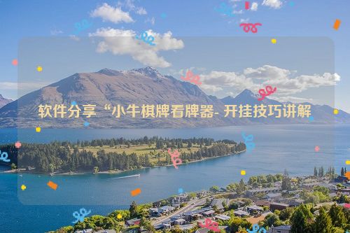 软件分享“小牛棋牌看牌器- 开挂技巧讲解